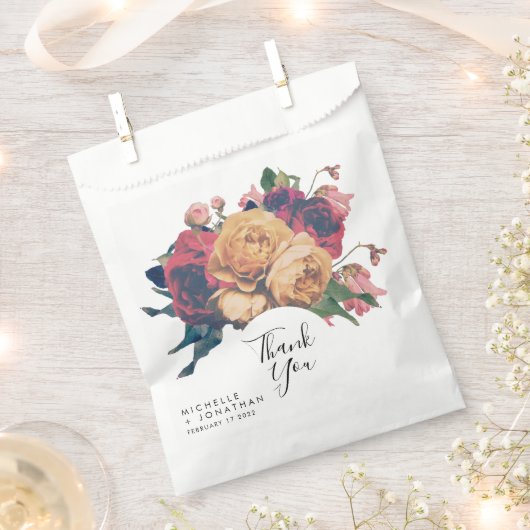  Antiek Rozen Weddenschap Hartelijk dank Bedankzakje (Geknipt)