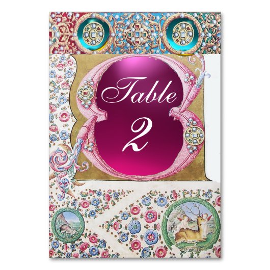 ANTIEK ROZEN, ZWARE, BLAUWE PINKGEMSTONES, PIJLEN KAART (Achterkant)