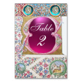 ANTIEK ROZEN, ZWARE, BLAUWE PINKGEMSTONES, PIJLEN KAART (Voorkant)