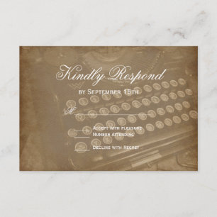  Antiek RSVP-kaarten voor schrijfmachines RSVP Kaartje
