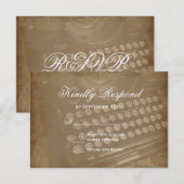  Antiek RSVP-kaarten voor schrijfmachines RSVP Kaartje (Voorkant / Achterkant)