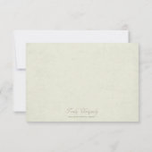  / Antiek RSVP-responskaarten voor Lijst stijl RSVP Kaartje (Achterkant)