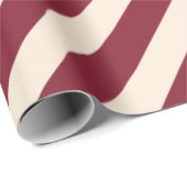 Antiek ruby en Antiek witte strepen Cadeaupapier (Rol Hoek)