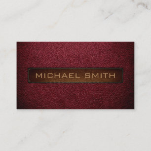 Antiek ruby Leather Kijk Professional Visitekaartje