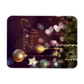 Antiek Ruby Merry kerstfoto Magnet Magneet (Horizontaal)