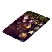 Antiek Ruby Merry kerstfoto Magnet Magneet (Linkerzijde)