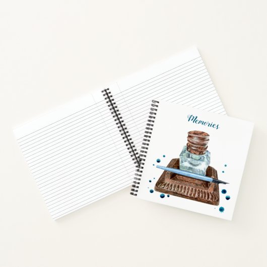 Antiek ruggengraat voor inktvis notitieboek (Binnen)