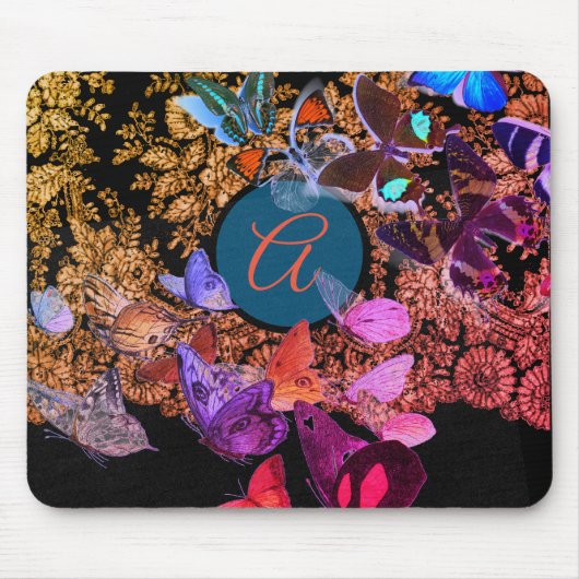 ANTIEK RUIMTE EN BUTTERFLIES AANGEPAST INITIAAL MUISMAT (Voorkant)