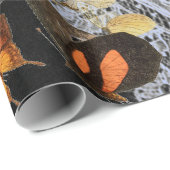 ANTIEK RUIMTE MET BOTERFLIES WRAPPPAPIER CADEAUPAPIER (Rol Hoek)