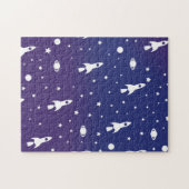 antiek ruimte raketten patroon legpuzzel (Horizontaal)