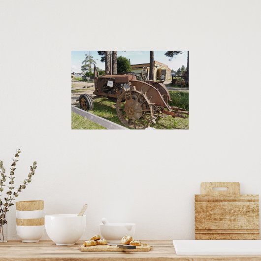 Antiek Russische trekker Poster (Keuken)