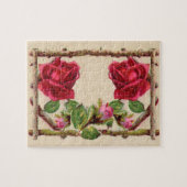 Antiek Rustige Rozen ventilator Legpuzzel (Horizontaal)