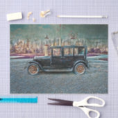  Antiek Rustige zwarte oude kooi Tissuepapier (Craft)