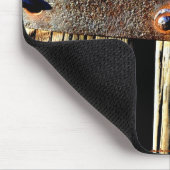 Antiek Rustisch hout en ijzerhoudend metaal Afbeel Muismat (Hoek)