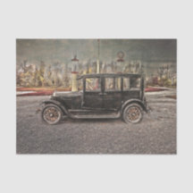  Antiek Rustisch land - Zwarte auto-textuur