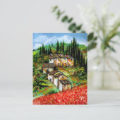 ANTIEK RUSTISCHE VILLAGE IN TUSCANY BRIEFKAART (Staand voorkant)