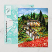 ANTIEK RUSTISCHE VILLAGE IN TUSCANY BRIEFKAART (Voorkant / Achterkant)