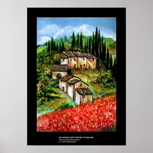 ANTIEK RUSTISCHE VILLAGE IN TUSCANY POSTER (Voorkant)