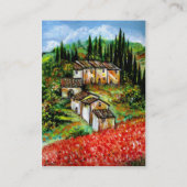 ANTIEK RUSTISCHE VILLAGE IN TUSCANY VISITEKAARTJE (Achterkant)