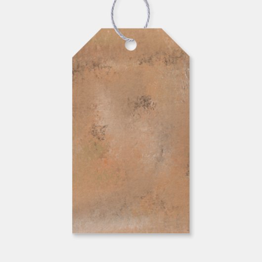 Antiek Rustische vogel Cadeaulabel (Achterkant)