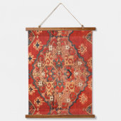 Antiek Rusty Rood Turks Kilim Tapijtmuur Hangend Wandkleed (Voorkant)