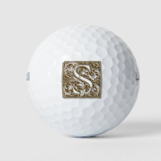 Antiek S-monogram Golfballen (Voorkant)