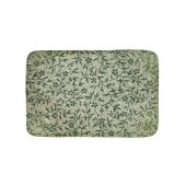 Antiek salie groene aardse bloembladeren & twijgen badmat (Voorkant)