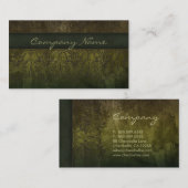 Antiek Salon Spa Lace Visitekaartje Green (Voorkant / Achterkant)