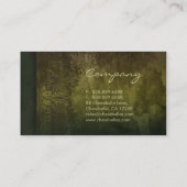 Antiek Salon Spa Lace Visitekaartje Green (Achterkant)