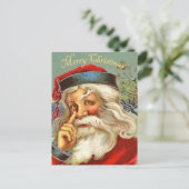  Antiek Santa Christmas Briefkaart (Staand voorkant)