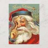  Antiek Santa Christmas Briefkaart (Voorkant)