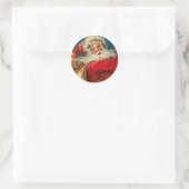 Antiek Santa Kerst sticker (Tas)