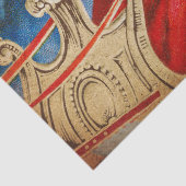 Antiek Santa Tissue- of losbladpapier Tissuepapier (Detail)