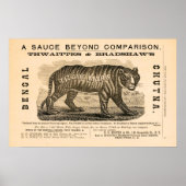 Antiek saus 1869 poster (Voorkant)