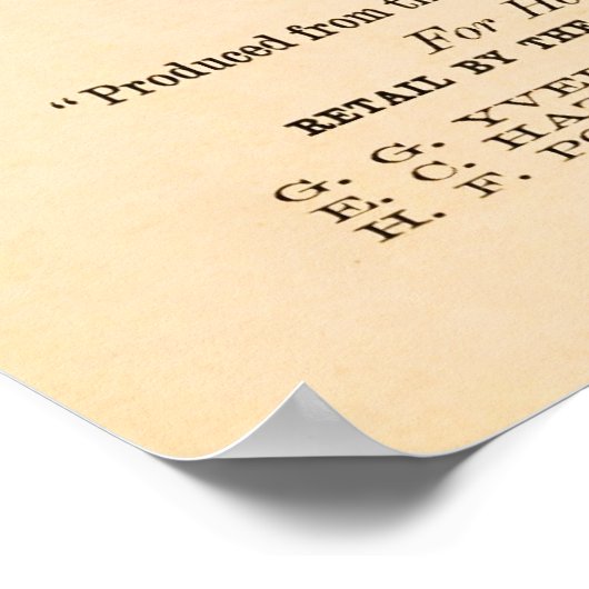 Antiek saus 1869 poster (Hoek)