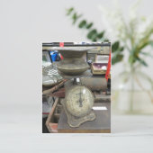 Antiek schaal briefkaart (Staand voorkant)