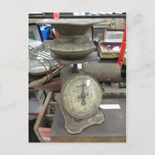 Antiek schaal briefkaart (Voorkant)