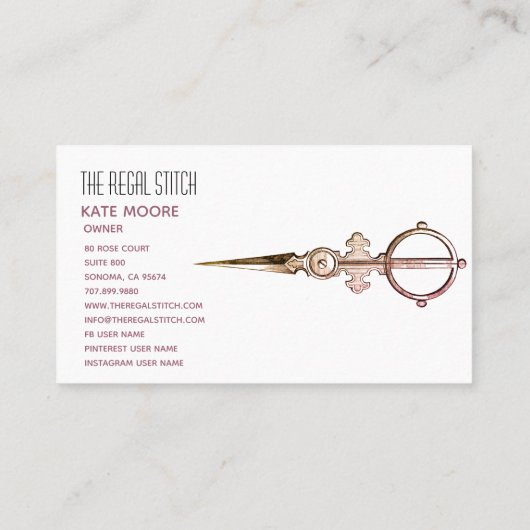 Antiek schaar- en bandenroze zeemacht visitekaartje (Achterkant)