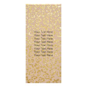 Antiek schaar  Gold Leopard Hair Salon Reclamekaart (Achterkant)