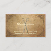 Antiek schaarser met hair Salon-benoeming Afsprakenkaartje (Voorkant)