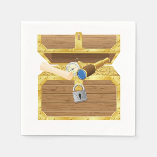 Antiek schatkist papier servetten (Voorkant)