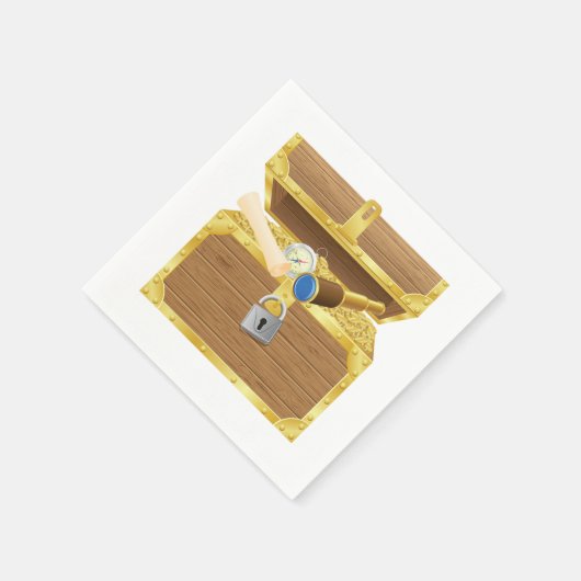 Antiek schatkist papier servetten (Hoek)