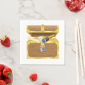 Antiek schatkist papier servetten