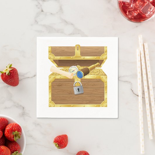 Antiek schatkist papier servetten