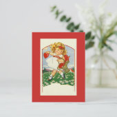  Antiek schattig Harten Valentijnse Briefkaart (Staand voorkant)