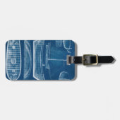 Antiek scheepsblauwdruk II Bagagelabel (Voorkant horizontaal)