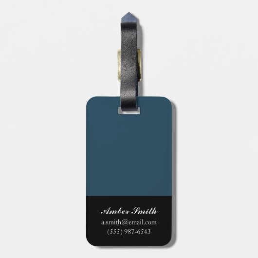 Antiek scheepsblauwdruk II Bagagelabel (Achterkant verticaal)