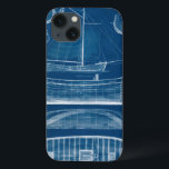 Antiek scheepsblauwdruk II iPhone 13 Hoesje<br><div class="desc">Kaarten en blauwdrukken</div>
