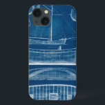 Antiek scheepsblauwdruk II iPhone 13 Hoesje<br><div class="desc">Kaarten en blauwdrukken</div>