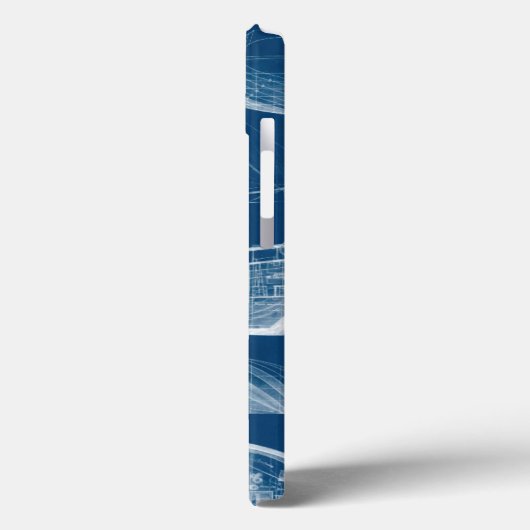 Antiek scheepsblauwdruk II Case-Mate iPhone Case (Achterkant / Links)